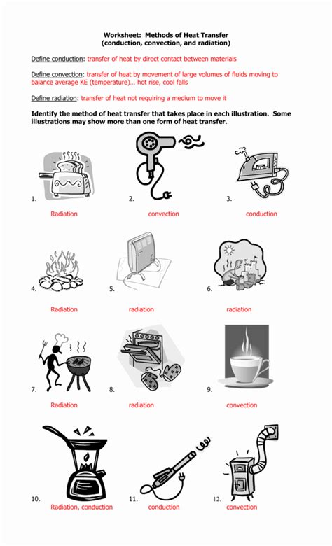 module 4 worksheet 3 conduction convection and radiation answer key